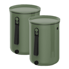 Skaza Kuhinjski komposter Bokashi Organko 2, 2x 9,6l, maslina (100889)