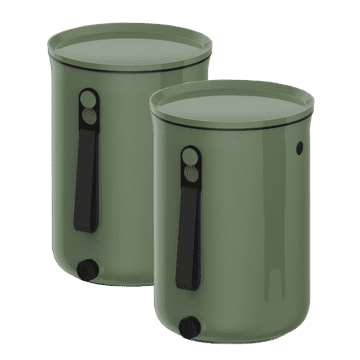 Skaza Kuhinjski komposter Bokashi Organko 2, 2x 9,6l, maslina (100889)