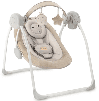  Momi Liss otroški gugalnik, 5 hitrosti, 8 melodij, bež