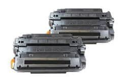 Toner123 Komplet HP 55X / CE255X / 55A / CE255A / LaserJet M521, M525, P3010, P3011, P3015 zamjenski toneri (2) - 2 × crna