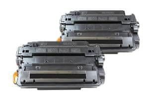 Toner123 Komplet HP 55X / CE255X / 55A / CE255A / LaserJet M521, M525, P3010, P3011, P3015 zamjenski toneri (2) - 2 × crna