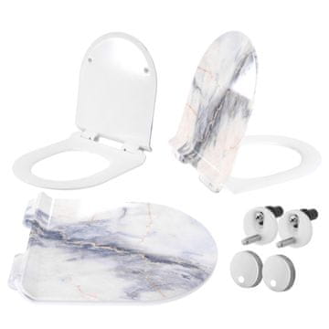 REA DASKA ZA SJEDALO CARLO GRANIT SJAJNI DUROPLAST SLIM