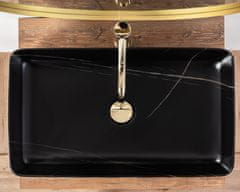 REA Denis Black Stone Matt nadgradni umivaonik