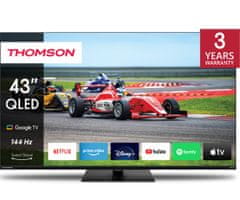 Thomson 43QG7S14 4K UHD QLED PRO televizor, 109 cm (43"), GoogleTV, 144Hz, pametni daljinec