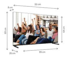 Thomson 50UG4S14 4K UHD LED TV, 127 cm (50&quot;), Google TV, pametni daljinski upravljač