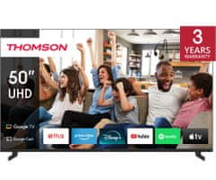 Thomson 50UG4S14 4K UHD LED TV, 127 cm (50&quot;), Google TV, pametni daljinski upravljač