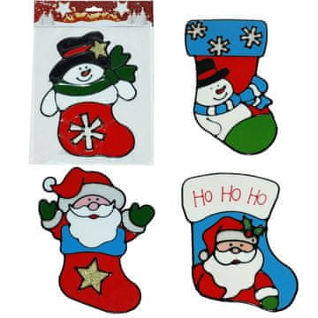 Denis Božićna naljepnica za staklo, 4 sort