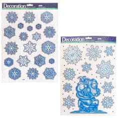 Denis Božićne naljepnice za staklo 30x41,5cm