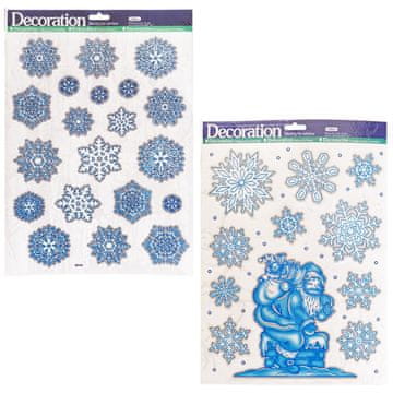 Denis Božićne naljepnice za staklo 30x41,5cm