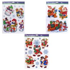 Denis Božićne naljepnice za staklo 31,5×42 cm