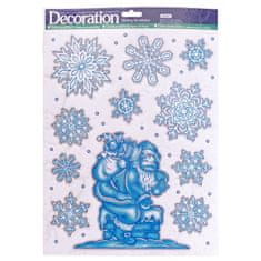 Denis Božićne naljepnice za staklo 30x41,5cm