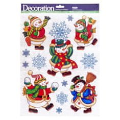 Denis Božićne naljepnice za staklo 31,5×42 cm
