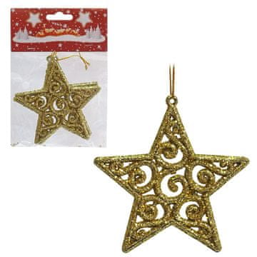 Denis Božićna Zvijezda zlatna 10 cm 2/1 pak