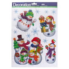 Denis Božićne naljepnice za staklo 31,5×42 cm