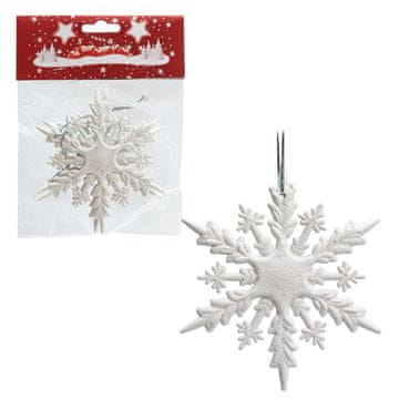 Denis Ukrasne Pahulje bijele 11 cm 2/1 pak