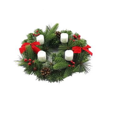 Denis Adventski vijenac 30cm s LED svijećama
