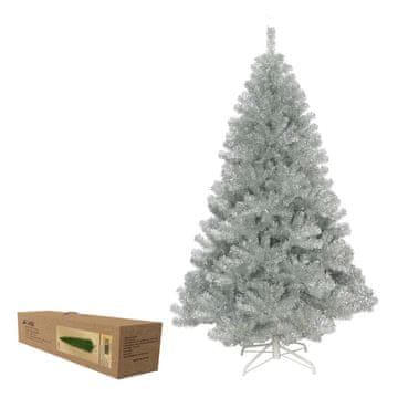 Denis Umjetna božićna jelka, 180 cm, srebrna, sa stalkom