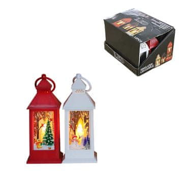 Denis Božićna lanterna s LED svjetlom, stolna, 14 cm