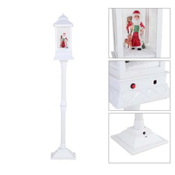 Denis Božićna podna lanterna, 148 cm, bijela