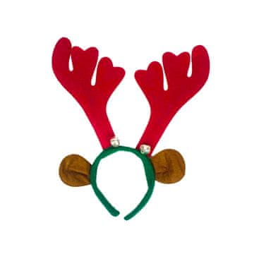 Denis Božićni obruč za kosu s rogovima i ušima soba