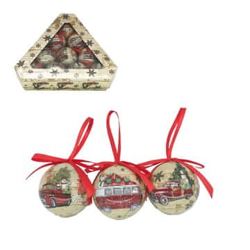 Denis Božićne kuglice, 4.5 cm, 10 kom/pak, krem bijele