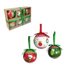 Denis Božićne kuglice, 7.5 cm, 6 kom/pak, mix s 3 uzorka