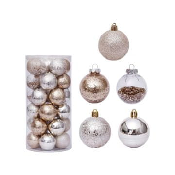 Denis Kuglice zlatno-srebrne 6 cm, 30/1 pak