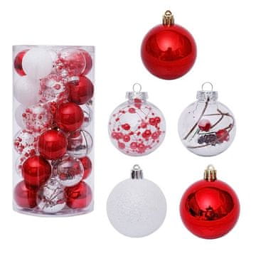 Denis Kuglice crveno-bijele 6 cm 30/1 pak