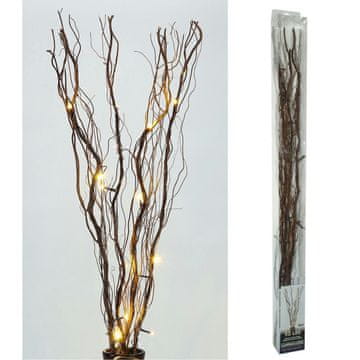 Denis LED Ukrasna grana smeđa 16L, 90 cm