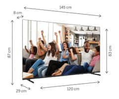 Thomson 65UG4S14 4K UHD LED TV, 164 cm (65&quot;), Google TV, pametni daljinski upravljač