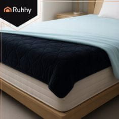 Ruhhy Električna periva grijaća deka od 85 W, 180 x 130 cm, crna