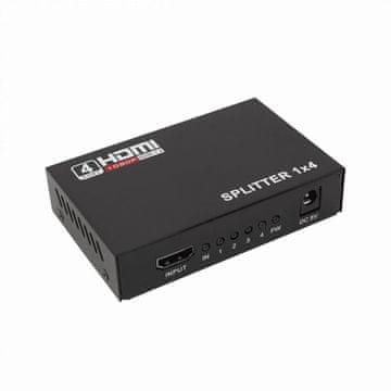 S-box 4-portni HDMI SPLITTER HDMI-4 1.4 aktivni