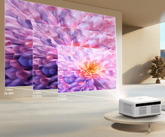 Byintek Prijenosni LED projektor Love U14, Android, WIFI, BT, 1250 ANSI lumena, AUTO fokus + daljinski upravljač