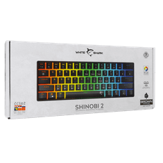 White Shark Tipkovnica GK-004132 Shinobi-2 crna – mehanička / HR smeđa SW