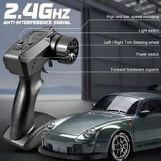 JOJOY® RC drift auto na daljinsko upravljanje, trkaći automobil 20 km/h s baterijom i LED svjetlima | DRIFTOR