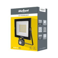 Rebel TOOLS 50W vanjski LED reflektor crni 4000K IP44 sa senzorom pokreta