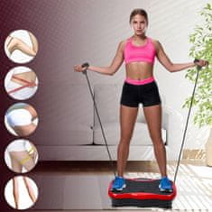 LIVEFY Vibro Fit vibracijska ploča za vježbanje, crvena