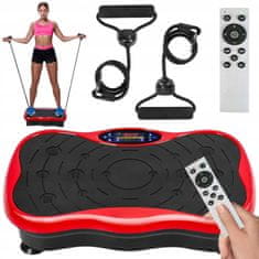 LIVEFY Vibro Fit vibracijska ploča za vježbanje, crvena