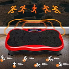 LIVEFY Vibro Fit vibracijska ploča za vježbanje, crvena