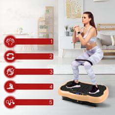 LIVEFY Vibro Fit vibracijska ploča za vježbanje, zlatna