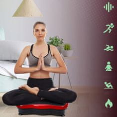 LIVEFY Vibro Fit vibracijska ploča za vježbanje, crvena