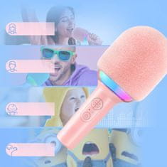 MG Diva 2 Bluetooth Karaoke mikrofon, ružičasta
