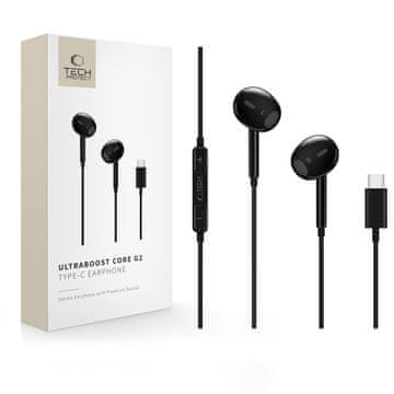 Tech-protect Ultraboost Core G2 slušalice USB-C, crno