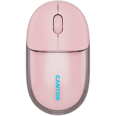 Canyon Bežični miš OnClick 24, 1200 DPI, prozirno ružičasti (CNS-CMSW24P)