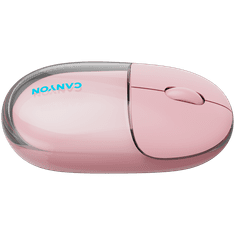 Canyon Bežični miš OnClick 24, 1200 DPI, prozirno ružičasti (CNS-CMSW24P)