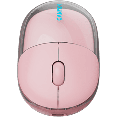 Canyon Bežični miš OnClick 24, 1200 DPI, prozirno ružičasti (CNS-CMSW24P)