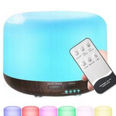 BestDeals Difuzor eteričnih ulja, ionizator i ovlaživač zraka s daljinskim upravljačem i LED osvjetljenjem