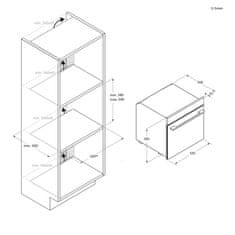 Candy Ugradbena pećnica CA6 NP3T2HTW