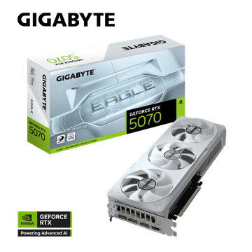 Gigabyte Grafička kartica GeForce RTX 5070 EAGLE OC ICE SFF 12G, 12GB GDDR7, PCI-E 5.0