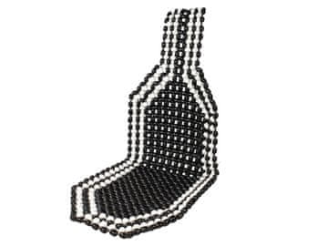 Cappa Navlaka za sjedalo BEADS masažna – kuglična, 1 komad, crna